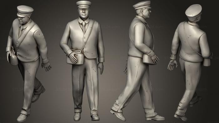 Figurines of people (staff passengers09, STKH_0187) 3D models for cnc
